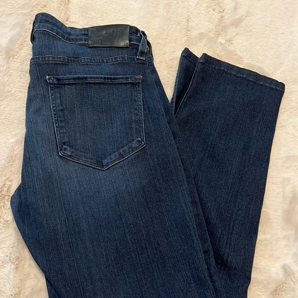 Dark blue, straight leg Paige, denim pants